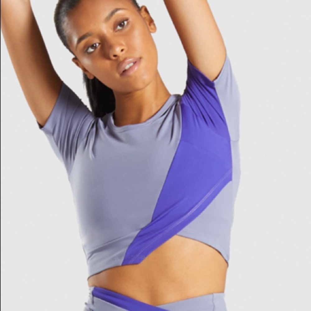 Gymshark asymmetric crop top